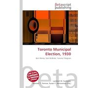 Toronto Municipal Election, 1930: Bert Wemp, Sam McBride, Toronto Telegram