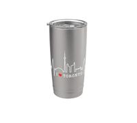Toronto Skyline Battito del Cuore Canada Love Toronto Bicchiere termico in acciaio inox doppia parete