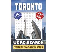 Toronto Word Search Puzzle Book: Word Searches with Easy-to-Read Print, Toronto & Ontario Themed, Landmarks, Culture, Neighborhoods and More | 6x9 ... Gift for Travelers, Locals, and Puzzle Lovers