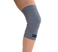 TOROS-GROUP Benda elastica medica con chiusura in tessuto 2 PACK 1,5 m * 8 cm Grigio