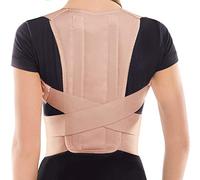TOROS-GROUP Correttore Posturale per Spalle e Schiena Medico Ortopedico - Fascia Posturale per Donne e Uomo Beige X-Large 100-110 cm