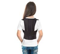 TOROS-GROUP Fascia posturale per bambini-Correttore postura regolabile per Bambini -tuttore posturale bambini Supporto ortopedico per correggere posture per Bambini SMALL Nero 50-60 cm