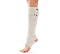 TOROS GROUP MANUFACTURE Benda Elastica Compressiva-Bendaggio Elastico Rullo di compressione con fermagli in metallo-Benda elastica adesiva-bendaggio elastico nastro - 8cm x 4m Beige