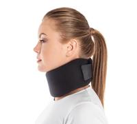 TOROS-GROUP Schantz morbido collare ortopedico trattamento e riabilitazione cervicale, altezza collo 10 cm, nero medio