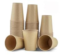 TOROTON Bicchiere di Carta 350ml, 12OZ Biodegradabili e Compostabile Bicchieri per Feste, perfetto per bevande fredde e calde Caffè Tè, 50 Pezzi