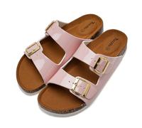Torotto Ciabatte da donna in pelle, per adulti, zoccoli da lavoro, comode e classiche, Rosa Nudo, 40 EU
