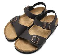 Torotto Sandali da Donna, Pantofole con Cinturini Regolabili, marrone, 39 EU