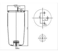 TORPRESS CELLA MOLLA PNEUMATICA MEMBRANA C293+PIATTO BPW 30 SEMICOMPL 142940281