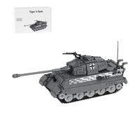 Torquino Ausf B King Tiger - Set di blocchi per carro armato principale, kit di modellini di carri armati militari della seconda guerra mondiale, modello dell'esercito da collezione per adulti, 1265
