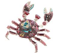 Torquino Puzzle 3D in metallo, kit di montaggio a forma di granchio meccanico steampunk, con luce LED, giunti mobili, puzzle fai da te in metallo, decorazione creativa regalo per adulti (666 pezzi)