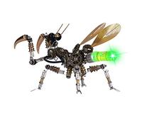 Torquino Puzzle 3D in metallo, stile steampunk, kit di montaggio con luce notturna, puzzle fai da te in metallo con insetti animali, artigianato fai da te per adulti (260 pezzi in più)
