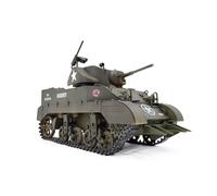 Torquino Serbatoio RC in scala 1/16, 2.4G US M5A1 Stuart Light Main Battle RC modello di carro armato, veicolo dell'esercito con simulazioni di suono/luci/fumo, regalo per gli amanti dei militari
