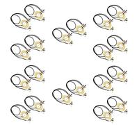 TORR 20Pcs 50MM Chitarra Pickup Trasduttore Piezo Amplificatore Precablato con 6.35MM Uscita Jack per Chitarra Acustica