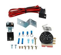 TORR Kit regolatore termostato ventilatore radiatore elettrico 12 V kit cavo relè di cablaggio ventola di raffreddamento per camion auto
