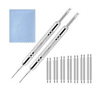 TORR Kit Strumenti per La Rimozione Cinturino Orologio con Strumento per Barra un Molla Kit Rimozione Pin per Rimozione Maglie Panno per Pulizia 'Orologio per Regolazione Cinturino