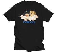 torr Quant Fiorucci Angels T Shirt 2021 Cotton T-Shirt Men Round Neck Short-Sleeved Casual T-Shirt Black Black XL