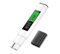 TORR Tester di qualità dell'acqua TDS 3 in 1 Kit di prova dell'acqua digitale ad alta precisione per acqua potabile Tester di acqua integrata