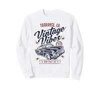 Torrance CA Vintage Vibes - Auto d'Epoca, Design Invecchiato Felpa