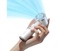 TORRAS Coolify iva - Ventilatore portatile con refrigeratore per il ghiaccio, raffreddamento di 10 °C, velocità regolabile da 0 a 100, mini ventilatore portatile super potente da 4900 mAh