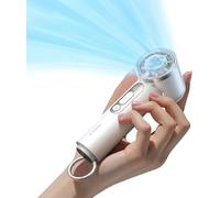 TORRAS CooliFY iva, ventilatore portatile con refrigeratore per il ghiaccio, ventilatore portatile ricaricabile da 5000 mAh, velocità regolabile da 0 a 100, mini ventole da mano super potenti per