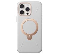 TORRAS Ostand Q3 VegSkin - Custodia per iPhone 16 Pro Max (supporto magnetico invisibile a 360°), custodia durevole per iPhone 16 Pro Max, in pregiata pelle, colore: Bianco