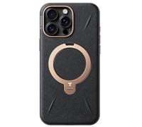 TORRAS Ostand Q3 VegSkin - Custodia per iPhone 16 Pro (supporto magnetico invisibile a 360°), custodia durevole per iPhone 16 Pro, in pregiata pelle, colore: Bianco