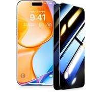 TORRAS Pellicola protettiva in vetro temperato per iPhone 16 Pro [TOP 9H+ infrangibile] pellicola protettiva per iPhone 16 Pro durevole 9H + vetro protettivo [Full Screen], 0 bolle, 2 pezzi