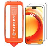 TORRAS Pellicola protettiva per iPhone 17 Air, 3,66 m, infrangibile, in vetro temperato antigraffio 9H, senza bolle e polvere, protezione per lo schermo per iPhone 17 Air, confezione da 2