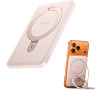 TORRAS Power Bank magnetico ultra sottile da 0,45" per MagSafe, 5000 mAh USB C Portable Charger, 22,5 W PD Wireless Fast PowerBank, per iPhone 17 Pro Max, Pro, 16, 15, 14, 13, 12, oro rosa