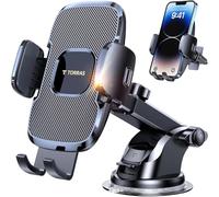 TORRAS, Supporto per telefono cellulare auto, cruscotto, parabrezza e bocchetta dell’aria, con ventosa migliorata, compatibile iPhone 11 Pro Max, XR, XS, X, 8 Plus, Samsung Galaxy Note 10 S10, S9