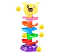 Torre A Sfera Di Impilamento - Giocattolo Rampa A Sfera Rotolante A 6 Livelli, Set Di Giochi Educativi Luminosi Per Lo Sviluppo Precoce | Game Di Apprendimento Della Scuola Materna Staccabile Portatil