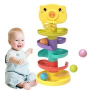 Torre a sfera - Surba, Slide rotante | Adorabile set di tunnel di impilamento, giocattolo rampa della colonna di sviluppo del cervello per l'apprendimento dei bambini, coordinazione visiva, di g