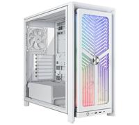 CORSAIR FRAME 4000X RS Case PC Mid-Tower - Pannello Frontale Illuminato RGB, 4 Ventole PWM RS120 Incluse, Compatibile Con Scheda Madre Rovesciata, Stabilizzazione Anti-Cedimento - Bianco