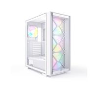 Torre ATX Montech Air 1000 Premium Bianco 4 ventole ARGB Finestra laterale VGA 340mm