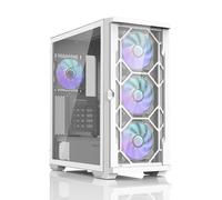 Torre ATX Zalman Z10 Duo Bianco ARGB USB-C Vetro Temperato