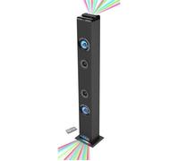 Torre audio Bluetooth - INOVAALLEY - HP58BTH - 60W - Bluetooth V4.1 - Luci - FM - AUX-IN - Supporto rimovibile - Telecomando incluso