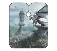 Torre Custodita Dal Drago Taglio Di Capelli Mantello Regolabile Grembiule Da Parrucchiere Impermeabile Barber Cape Per Barbieri Parrucchieri Bambini 140X168Cm