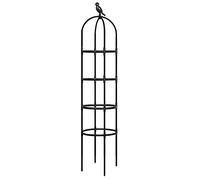 Torre da Giardino Obelisco da 6 Piedi, Supporto per Fiori a Forma di U in Metallo Resistente per rampicanti, Decorazione Floreale per Esterni per ipomea, edera e clematide
