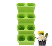 Torre da giardino verticale per coltivazione di piante in vaso, per interni ed esterni, multilivello, di grandi dimensioni e profondità, supporto da giardino verticale, per patio, balcone, prato, casa