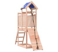 Torre da gioco in legno massiccio Douglasie - Giocattolo durevole per bambini | Torre da giardino robusta con scivolo e parete da arrampicata | Ideale per giardino, terrazza o cortile