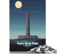 Torre De La Plata, Spagna Puzzle fai da te Gioco di puzzle in cartone premium per donne Uomini Bambini Festa Regali di Natale 1000 pezzi (75x50 cm)