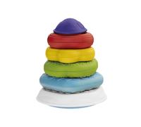 Chicco Torre Anelli 2in1 Gioco Impilabile, Centro attività, Gioco Forme Incastri e Texture Differenti, Sviluppo Manualità e Coordinazione, Regalo Bambino, 6-36 Mesi