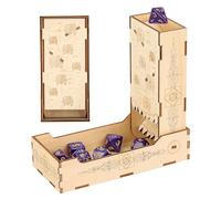 Torre dei dadi DND, Demone dall'Occhio Piccolo modello, Legna Pieghevole torre dei dadi, Scatola da gioco da tavolo, Accessori per giochi di ruolo, Regali per giocatori fantasy