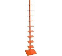 Torre del Libro con Dorso in Metallo, Libreria Ad Angolo Invisibile A 9 Livelli per Soggiorno Studio Dell'ufficio A Casa, Orage, 175x40x40cm