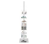 Torre del libro della colonna vertebrale, torre della biblioteca della colonna vertebrale | Libreria di storia in piedi a 9 livelli - Organizzatori di scaffali galleggianti verticali ad uso pesante
