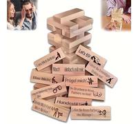 Torre della lussuria, gioco di San Valentino per adulti, 48 pezzi, gioco di torre a blocchi super cattivi, giochi di coppia, San Valentino, torre impilabile, regalo per amici