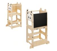 Torre di apprendimento per bambini - torre di apprendimento pieghevole antiribaltamento con pannelli informativi, massima sicurezza, in ccessori di montaggio | Aiutante da cucina e torre di appren