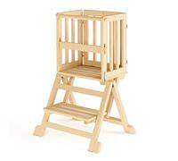 Torre di apprendimento pieghevole da 1 anno: Montessori, Torre di apprendimento per bambini, salvaspazio, pieghevole, per cucina e tavolo da pranzo, per bambini da 1 a 6 anni