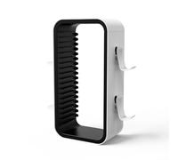 Torre di archiviazione per dischi di gioco per PS5, per Xbox, Switch, supporto verticale in plastica ABS con capacità di 18 dischi, unità compatta per controller e organizer (bianco e nero)