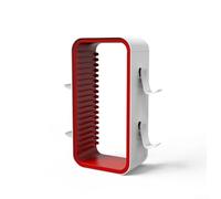 Torre di archiviazione per giochi per Xbox Series X/S, PS4 e Switch, contiene 18 dischi, organizer compatto in ABS con design salvaspazio per console di gioco, media puliti (bianco e rosso)